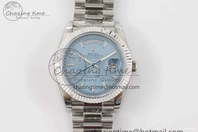 Edition 40mm 904L TWF A2836 SS Ice Date SS on Steel Bracelet Dial 1:1 Day Blue Best 0108